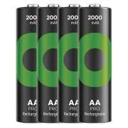 GP Újratölthető akkumulátor. ReCyko Pro AA (HR6) 2000mAh - 4db