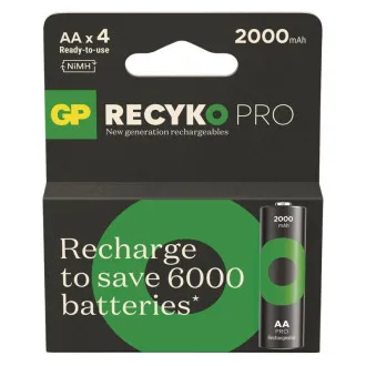 GP Újratölthető akkumulátor. ReCyko Pro AA (HR6) 2000mAh - 4db GP Újratölthető akkumulátor. ReCyko Pro AA (HR6) 2000mAh - 4db
