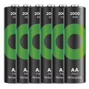 GP Újratölthető akkumulátor. ReCyko Pro AA (HR6) 2000mAh - 6 db