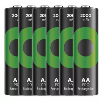 GP Újratölthető akkumulátor. ReCyko Pro AA (HR6) 2000mAh - 6 db