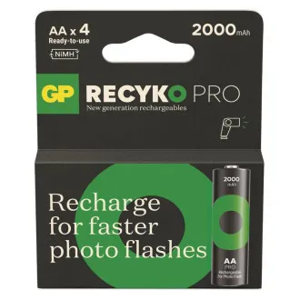 GP újratölthető ReCyko Pro fotó vaku AA 2000mAh-4db GP újratölthető ReCyko Pro fotó vaku AA 2000mAh-4db