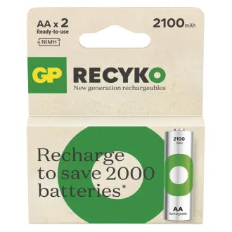 GP Újratölthető akkumulátor. ReCyko 2100 AA (HR6) - 2db GP Újratölthető akkumulátor. ReCyko 2100 AA (HR6) - 2db