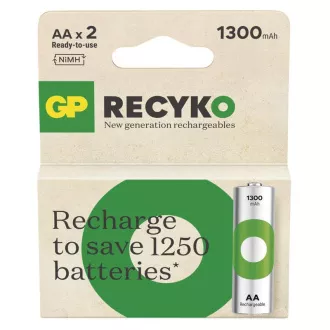 GP Újratölthető akkumulátor. ReCyko 1300 AA (HR6) - 2db