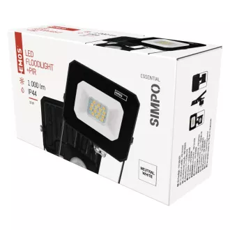 EMOS LED REFLECTOR SIMPO 10W, 1000Lm, 4000K, PIR