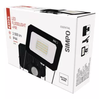 EMOS LED REFLEXOR SIMPO 20W, 2000Lm, 4000K, PIR EMOS LED REFLEXOR SIMPO 20W, 2000Lm, 4000K, PIR