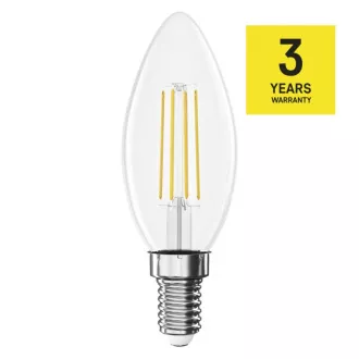 EMOS LED FLM gyertya 3,4W(40W) 470lm E14 WW