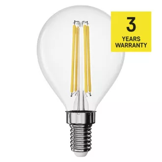 EMOS LED FLM MINI GL 3,4W(40W) 470lm 470lm E14 WW EMOS LED FLM MINI GL 3,4W(40W) 470lm 470lm E14 WW