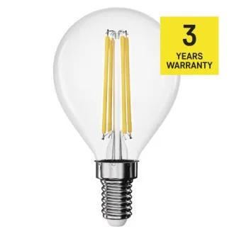 EMOS LED FLM MINI GL 3,4W(40W) 470lm 470lm E14 WW