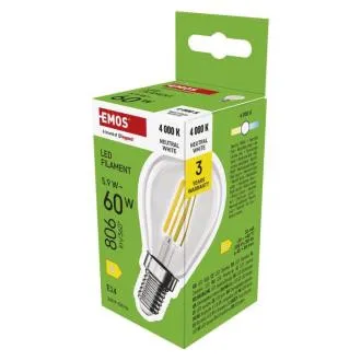 EMOS LED FLM MINI GL 5,9W (60W) 806lm E14 NW EMOS LED FLM MINI GL 5,9W (60W) 806lm E14 NW