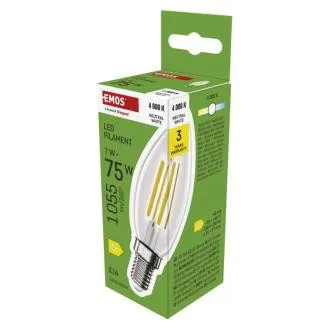 EMOS LED FLM gyertya 7W(75W) 1055lm E14 NW