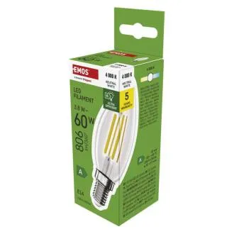 EMOS LED FLM gyertya 3,8W(60W) 806lm E14 NW A CLASS EMOS LED FLM gyertya 3,8W(60W) 806lm E14 NW A CLASS