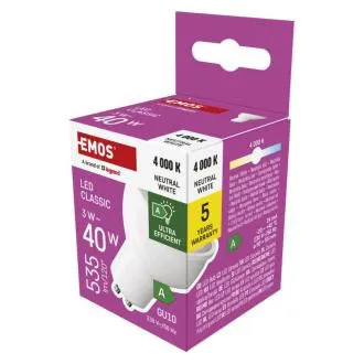 EMOS LED CLS MR16 3W(40W) 535lm GU10 NW A CLASS 3W(40W) 535lm GU10 NW A CLASS EMOS LED CLS MR16 3W(40W) 535lm GU10 NW A CLASS 3W(40W) 535lm GU10 NW A CLASS