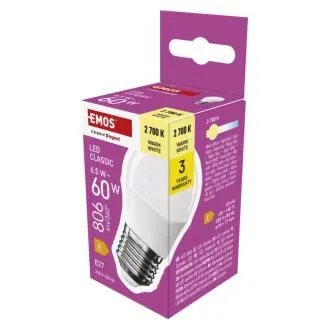 LED CLS MINI GLOBE 6,5W (60W) 806lm E27 WW LED CLS MINI GLOBE 6,5W (60W) 806lm E27 WW