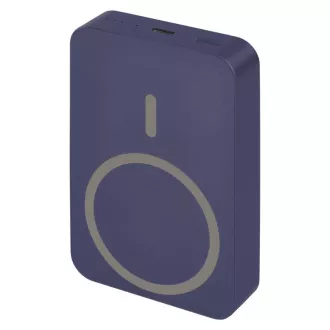 EMOS POWERBANK WI 1046, vezeték nélküli töltés 20W, 10.000mAh, KÉK, 1xUSB-C