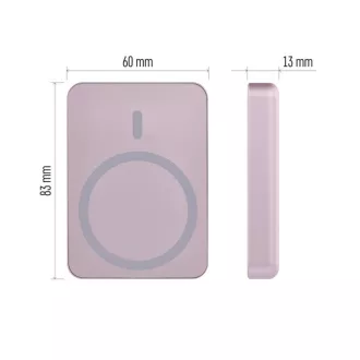 EMOS POWERBANK WI 522, vezeték nélküli töltés 20W, 5.000mAh, LOSOS, 1xUSB-C EMOS POWERBANK WI 522, vezeték nélküli töltés 20W, 5.000mAh, LOSOS, 1xUSB-C