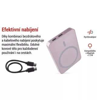 EMOS POWERBANK WI 522, vezeték nélküli töltés 20W, 5.000mAh, LOSOS, 1xUSB-C EMOS POWERBANK WI 522, vezeték nélküli töltés 20W, 5.000mAh, LOSOS, 1xUSB-C
