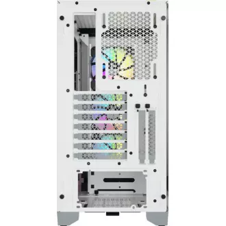 CORSAIR iCUE 4000X RGB TG mid-tower, fehér