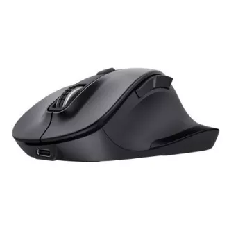 Trust Fyda többeszközös vezeték nélküli egér/Office/Optikai/jobbkezes/2 400 DPI/USB BT/Fekete