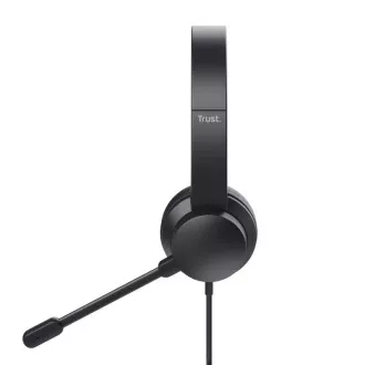 Trust HS-150/Stereo/Jack/Jack/Wire/Fekete