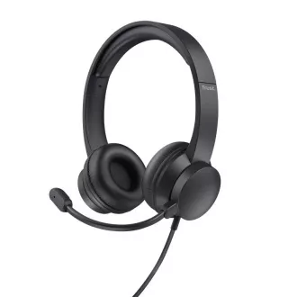 Trust HS-150/Stereo/Jack/Jack/Wire/Fekete