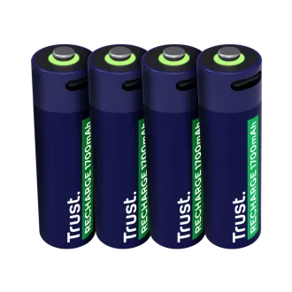TRUST USB-C ÚJRATÖLTHETŐ ELEMEK 4P - AA TRUST USB-C ÚJRATÖLTHETŐ ELEMEK 4P - AA
