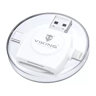 VIKING MEMORY CARD READER V4 USB3.0 4V1 fehér VIKING MEMORY CARD READER V4 USB3.0 4V1 fehér