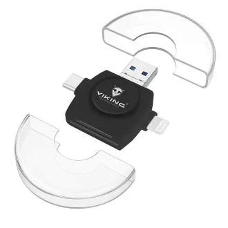 VIKING MEMORY CARD READER V4 USB3.0 4V1 fehér VIKING MEMORY CARD READER V4 USB3.0 4V1 fehér