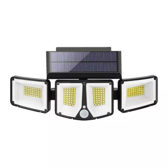 Kültéri napelemes LED fény mozgásérzékelővel VIKING S180/1200lm/2200mAh/3 üzemmódok/IP65