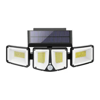 Kültéri napelemes LED fény mozgásérzékelővel VIKING S180/1200lm/2200mAh/3 üzemmódok/IP65