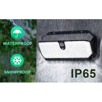 Kültéri napelemes LED fény mozgásérzékelővel VIKING S282/2600lm/2200mAh/3 üzemmódok/IP65 Kültéri napelemes LED fény mozgásérzékelővel VIKING S282/2600lm/2200mAh/3 üzemmódok/IP65