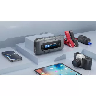 TOPDON V2200Plus/16000mAh/max kimeneti áram 2200A/2xUSB-A/USB-C/DC Jack/akkumulátor tesztelő