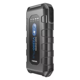 TOPDON V2200Plus/16000mAh/max kimeneti áram 2200A/2xUSB-A/USB-C/DC Jack/akkumulátor tesztelő