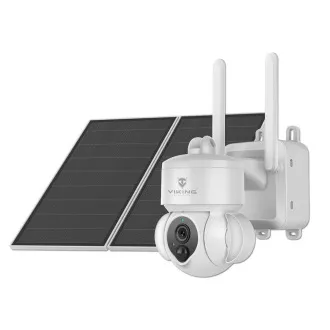 Napelemes HD kamera Viking HDs03 4G/20000mAh/színes éjjellátó/IP66/alkalmazás/értesítés/fehér
