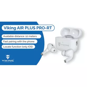 Viking AIR PLUS/ANC/BT/Vezeték nélküli/Vezeték nélküli/Vehér vezeték nélküli fejhallgató Viking AIR PLUS/ANC/BT/Vezeték nélküli/Vehér