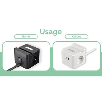 Tápegység VIKING YC23H, fehér/Kimenet:2xAC,1xUSB-A,2xUSB-C/Mobil tartó/LED fény/1,4m kábel Tápegység VIKING YC23H, fehér/Kimenet:2xAC,1xUSB-A,2xUSB-C/Mobil tartó/LED fény/1,4m kábel