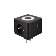 VIKING Y23L hálózati adapter, fekete színben