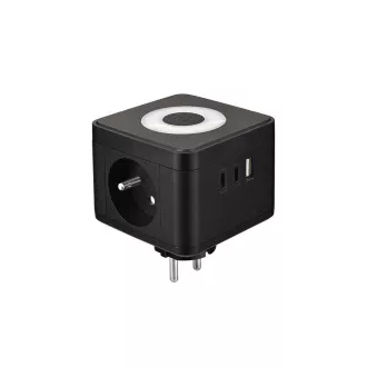 VIKING Y23L hálózati adapter, fekete színben