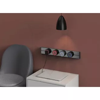 Aljzatszalag - süllyesztett Viking LZ40G/230V,50Hz/40cm hosszúságú/szürke/max. 5 modul/IP20/alumínium/süllyesztve