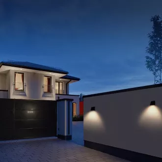 Viking SR25 kültéri napelemes LED lámpa/mozgásérzékelő/1000 lm/4 üzemmód/IP54/nap fehér