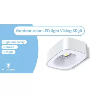 Kültéri napelemes LED lámpa Viking SR38/700 lm/4 üzemmód/IP65/napfény fehér