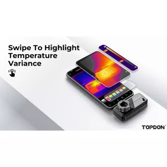 TOPDON hő infravörös kamera TS001/256x192/Android/ablakok/nézőmező 13°x10°/USB-C/ TOPDON hő infravörös kamera TS001/256x192/Android/ablakok/nézőmező 13°x10°/USB-C/
