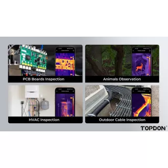 TOPDON hő infravörös kamera TS001/256x192/Android/ablakok/nézőmező 13°x10°/USB-C/ TOPDON hő infravörös kamera TS001/256x192/Android/ablakok/nézőmező 13°x10°/USB-C/