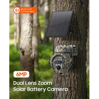 Napelemes kamera Viking HDs04 4G szürke/2304x1296/PIR érzékelő/mozgásérzékelő/7800mAh