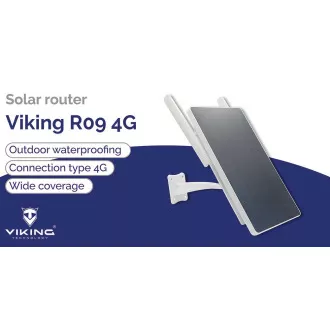 Viking R09 4G/Solar powered/WiFi napelemes router akár 8 eszközhöz/letöltés - 15Mbps Viking R09 4G/Solar powered/WiFi napelemes router akár 8 eszközhöz/letöltés - 15Mbps