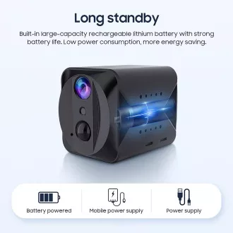 Mini kamera Viking S309 Wifi/1080P/éjjellátó/mozgásérzékelő/2500mAh/mobil alkalmazás