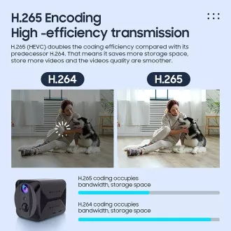 Mini kamera Viking S309 Wifi/1080P/éjjellátó/mozgásérzékelő/2500mAh/mobil alkalmazás