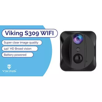 Mini kamera Viking S309 Wifi/1080P/éjjellátó/mozgásérzékelő/2500mAh/mobil alkalmazás