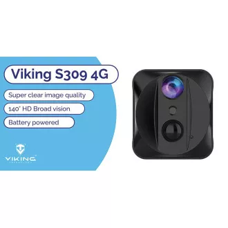 Viking S309 4G/1080P mini kamera/éjjellátó/mozgásérzékelő/2500mAh/mobil alkalmazás Viking S309 4G/1080P mini kamera/éjjellátó/mozgásérzékelő/2500mAh/mobil alkalmazás