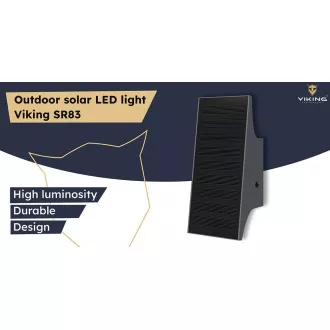 Viking SR83 kültéri napelemes LED fény/700lm/napelemes/4000K (nappali fehér)/4 üzemmódok