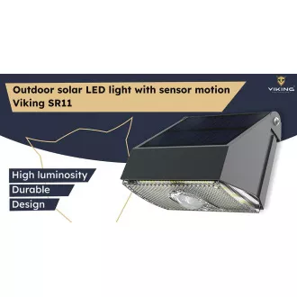 Kültéri napelemes LED fény Viking SR11/1000lm / napelemes /3000K   4000K (meleg és nappali fehér)